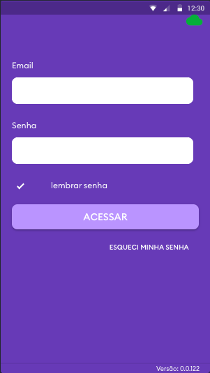 Tela do sistema